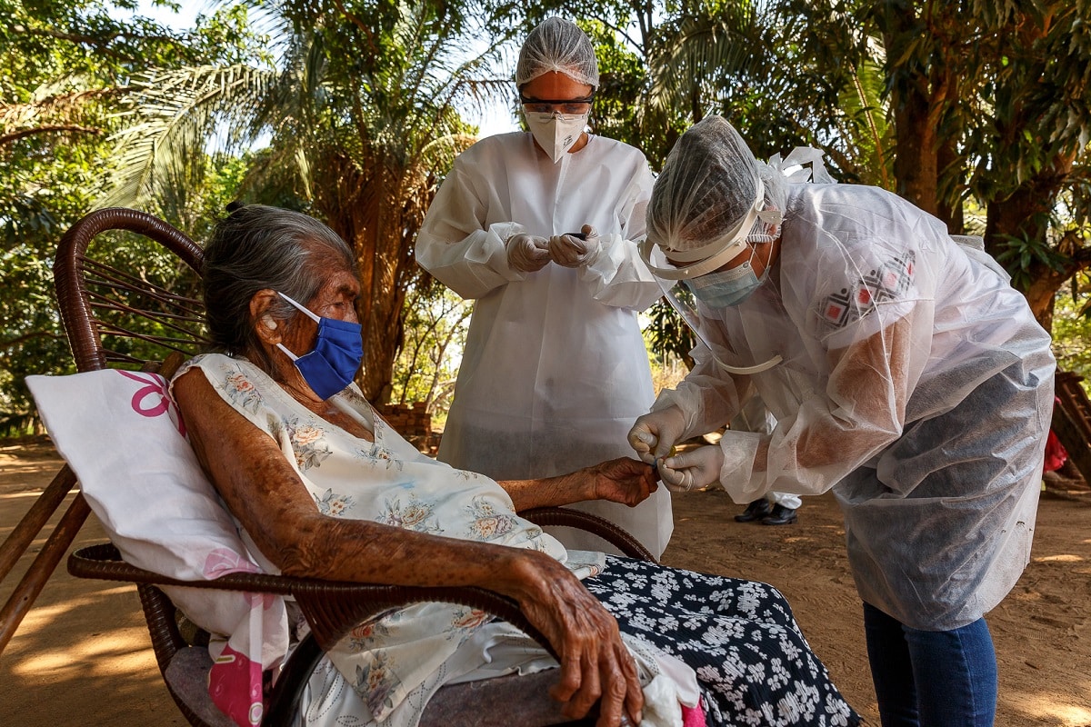 Atuação dos Médicos Sem Fronteiras em aldeia de Aquidauana. (Foto: Diego Baravelli/MSF)